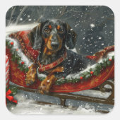 ダッシュンドグッドクリスマスフェスティバル スクエアシール (正面)