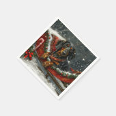 ダッシュンドグッドクリスマスフェスティバル スタンダードカクテルナプキン (角)