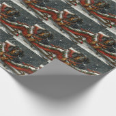 ダッシュンドグッドクリスマスフェスティバル ラッピングペーパー (角)