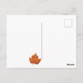 ダッシュンドダッシュンドオータムハロウィーン秋 ポストカード (裏面)