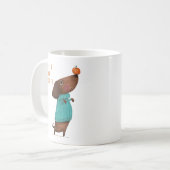 ダッシュンドッグオータムハロウィーン秋 コーヒーマグカップ (正面左)