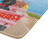 ダッシュンドッグバレンタインズデイトラックハート カッティングボード (角)