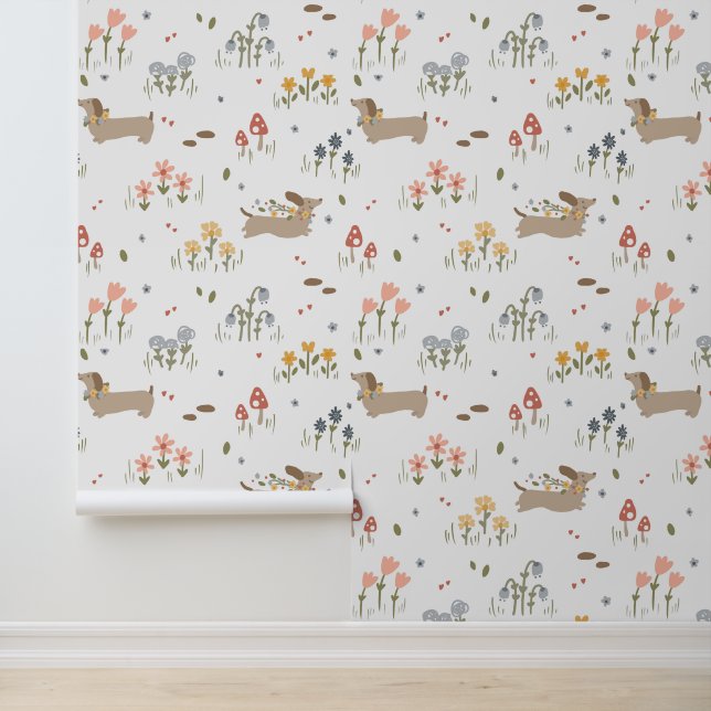 ダッシュンドッグ恋人子供部屋キッズベッドルームカワイイ 壁紙 (アプリケーション)