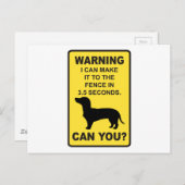 ダッシュンドドッグユーモアのあるドクソンおもしろいことわざ ポストカード (正面/裏面)