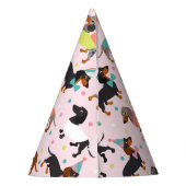 ダッシュンドバースデーパーティーお祝い パーティーハット (裏面)