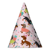 ダッシュンドバースデーパーティーお祝い パーティーハット (右)