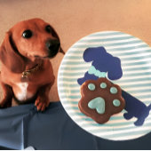 ダッシュンドブルーウィーナードッグパーティー紙プレート ペーパープレート