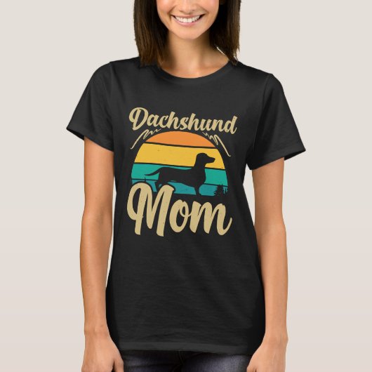 ダッシュンドママ犬のオーナーアイディア Tシャツ (正面)