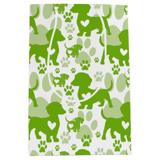 ダッシュンドラブドッグ抱き枕 ミディアムペーパーバッグ (正面)