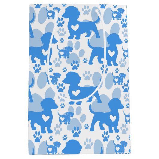 ダッシュンドラブドッグ抱き枕 ミディアムペーパーバッグ (正面)