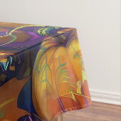 ダッシュン不気味ドグハロウィーン魔女とカボチャ テーブルクロス (インサイチュ)