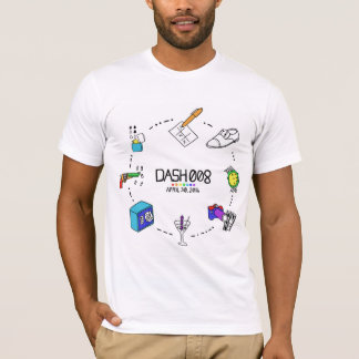 ダッシュ008の人の短いスリーブを付けられたティー Tシャツ