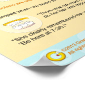 ダッシュ、セミコロン、コロン ポスター (角)