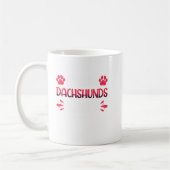 ダッシ熱狂するャンドの女おもしろい性ダッシュント。 コーヒーマグカップ (左)