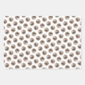 ダッシ絵を描ャンドの滑らかな黒褐色の犬アート ラッピングペーパーシート (正面2)