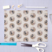 ダッシ絵を描ャンドの滑らかな黒褐色の犬アート 薄葉紙 (クラフト)