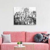 ダッジシティカウボーイバンド楽器 キャンバスプリント (インサイチュ (リビング))