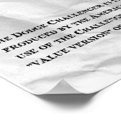 ダッジチャレンジャー ポスター (角)