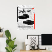 ダッジチャレンジャー ポスター (ホームオフィス)