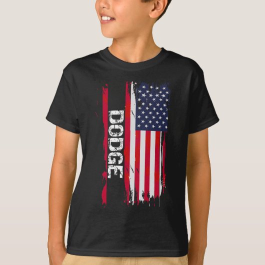 ダッジ アメリカ国旗 Tシャツ (正面)