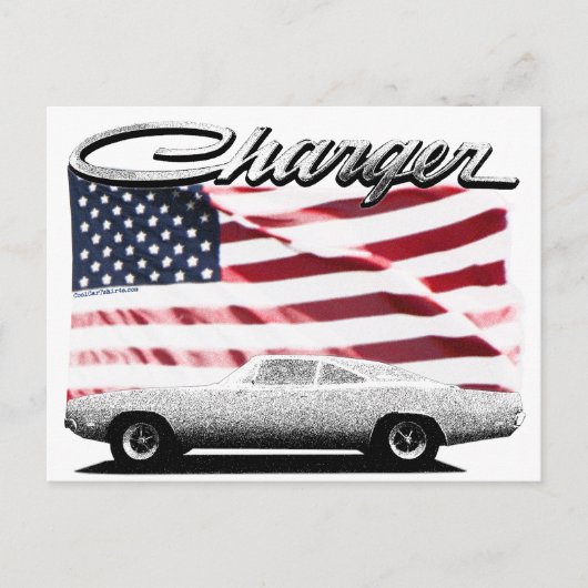 ダッジ チャージャー ポストカード (正面)