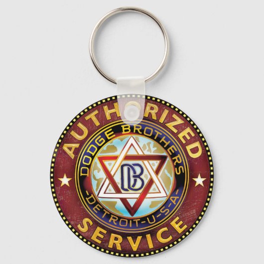 ダッジ・ブラザーズ キーホルダー (正面)