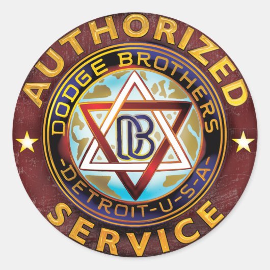 ダッジ・ブラザーズ ラウンドシール (正面)