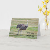 ダッチアートバードキュートプン誕生日カード カード (黄色い花)