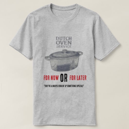 ダッチオーブンサービス Tシャツ (デザイン正面)