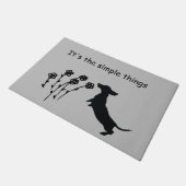 ダッチシュントのシルエットドアマット ドアマット (アングル)