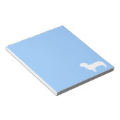 ダッチシュントのシルエットブルー ノートパッド (アングル)