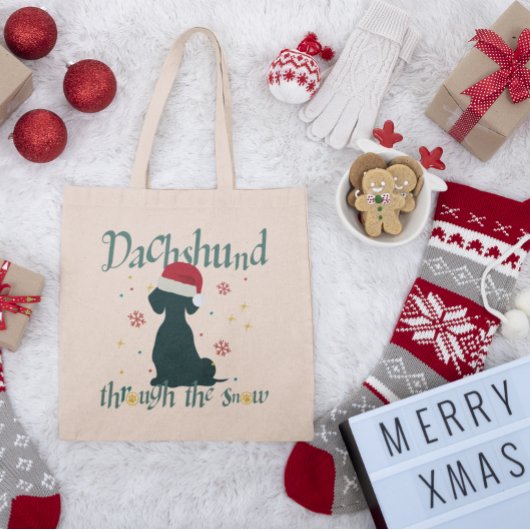 ダッチシュントのソーセージ犬のキャンバストトートバッグ、ドキシーバッグ トートバッグ