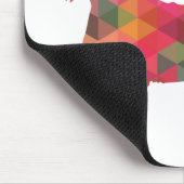 ダッチシュントのラフなコートされたジオシルエット数々の マウスパッド (コーナー)