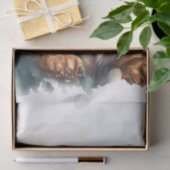 ダッチシュント子犬の水色 薄葉紙 (ギフト)