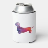 ダッチシュント粗いコーティングされたジオシルエットパープル 缶クーラー (缶裏面)