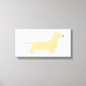 ダッチシュント車輪シルエット キャンバスプリント (正面)