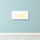 ダッチシュント車輪シルエット キャンバスプリント (インサイチュ (ウッドフロア))