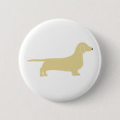 ダッチシュント車輪シルエット 缶バッジ (正面)