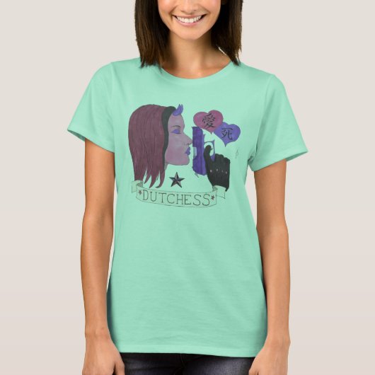 ダッチスデラウンジタトゥーレディースTシャツ Tシャツ (正面)