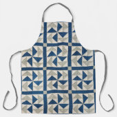 ダッチマンのパズルキルトオールオーバープリントエプロン エプロン (正面)