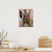 ダッチマンの役でT.P.クーク氏飛んでいる ポスター (キッチン)