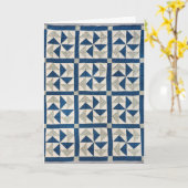 ダッチマンズパズルキルト カード (黄色い花)