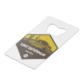 ダッチマン失った州パークアリゾナ クレジットカード栓抜き (正面アングル)