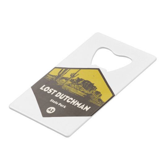 ダッチマン失った州パークアリゾナ クレジットカード栓抜き (裏面アングル)