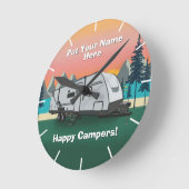 ダッチメンコディアック28SBHデザイン ラウンド壁時計 (傾斜)