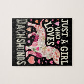 『ダッチャンズ・ドッグ好きの少女』 ジグソーパズル (横)