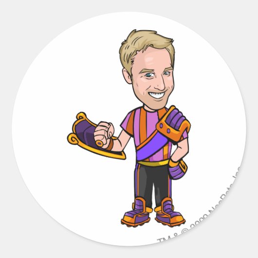 ダッチ不能なKreludorスタッフプレーヤー ラウンドシール (正面)