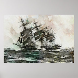 ダッチ飛んでいるマン ポスター