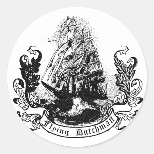 ダッチ飛んでいるマン ラウンドシール (正面)