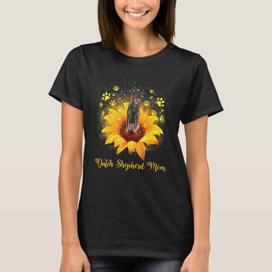 ダッチ・シェパード母の日 Tシャツ (正面)